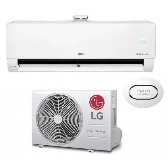 LG DUAL COOL & PURE AP09RK oldalfali monosplit inverteres klíma (R32, 2,6 kW)